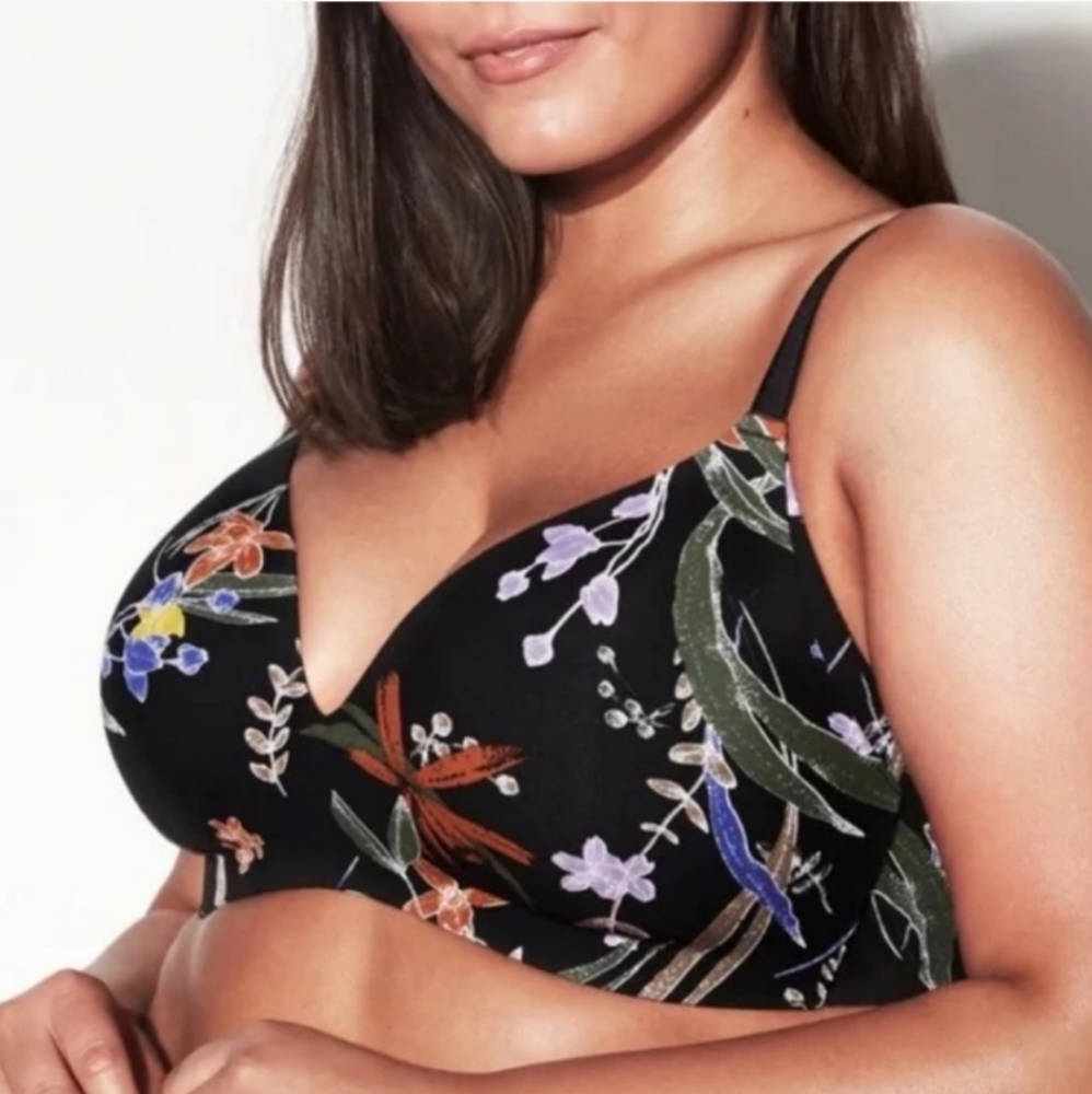 Knix Wing Woman Contour Bra Night Garden